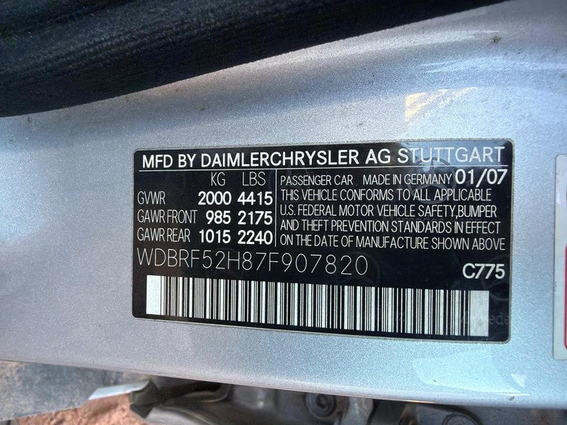 Used A/C Compressor fits: 2007 Mercedes-benz Mercedes c-class 203 Type