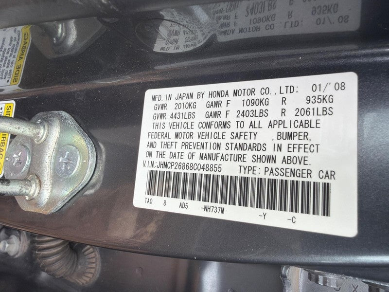 Used ABS Modulator fits: 2008 Honda Accord Modulator Assembly Sdn US m
