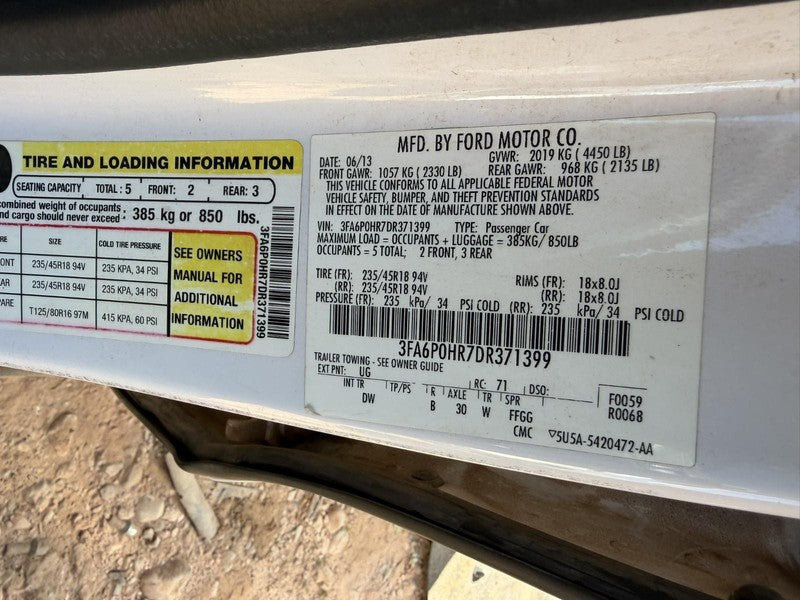 Used Alternator fits: 2013 Ford Fusion 1.5L w/o heated seats Grade A