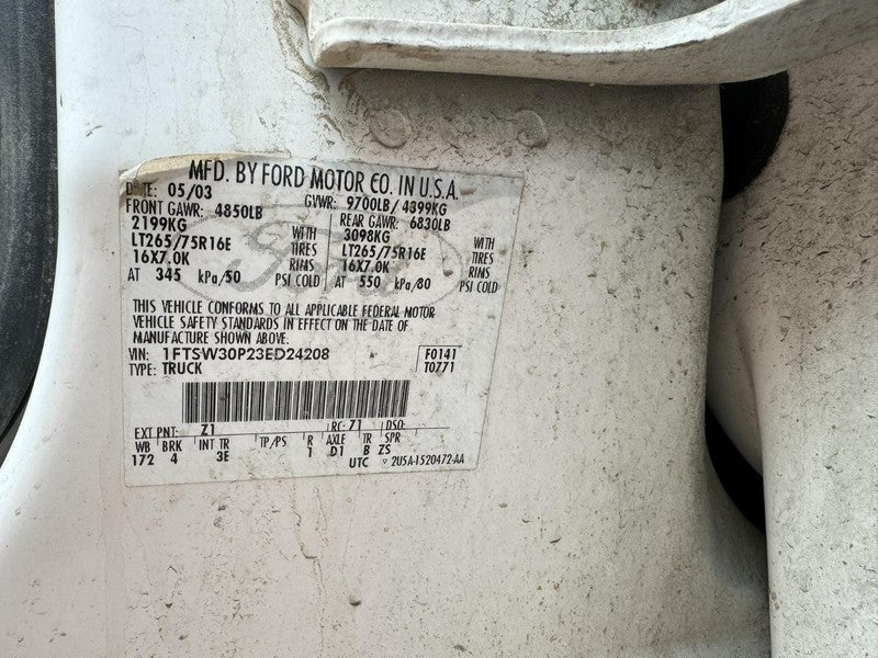 Used Body Control Module fits: 2003 Ford F350SD PICKUP Body Control BC