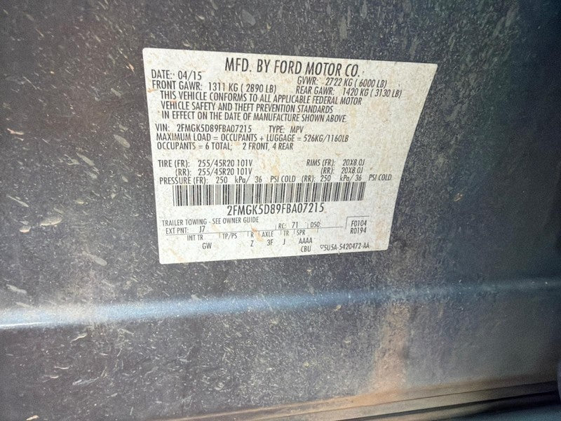 Used Seat Rear fits: 2015 Ford Flex Seat Rear Grade A