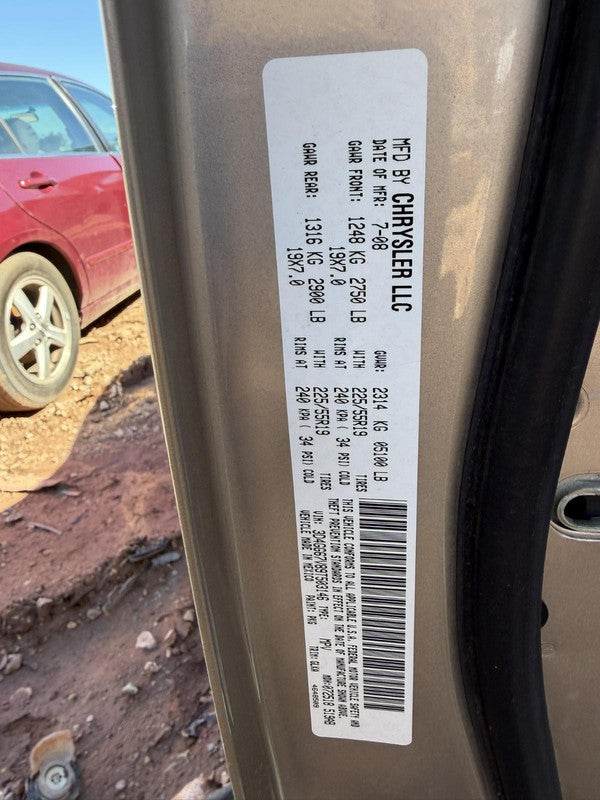 Used Front Right Door Interior Trim Panel fits: 2009 Dodge Journey Tri