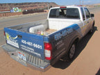 Used Rear Back Glass fits: 1999 Nissan Frontier w/sliding window priva