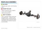 Used Rear Axle Assembly Rear fits: 2003 Nissan Xterra 6 cylinder 4x4 n