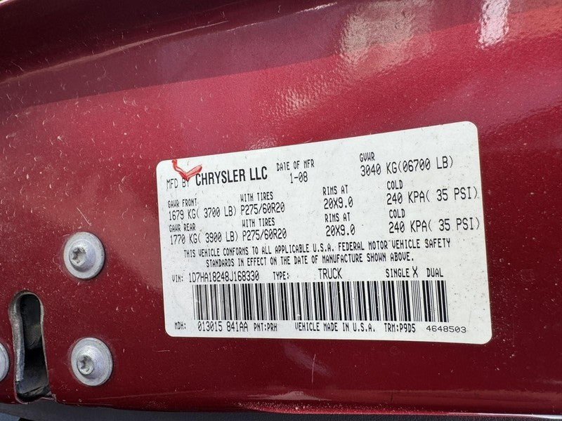 Used Integrated Power Module fits: 2008 Dodge 1500 PICKUP Multifunctio