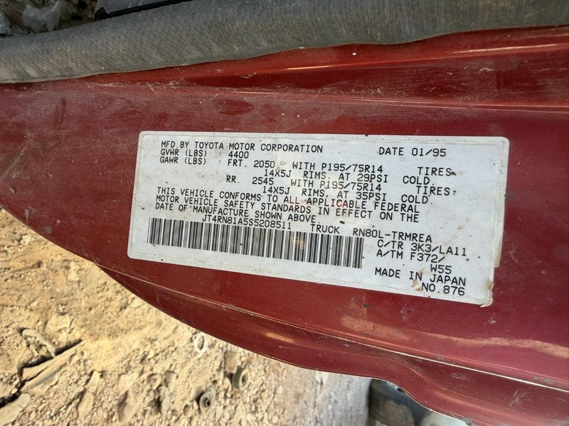 Used Transmission Bell Housing fits: 1995 Toyota PICKUP MT 4 cylinder 