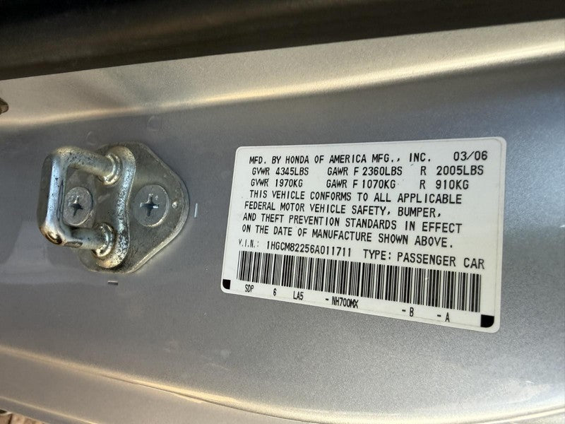 Used Alternator fits: 2006 Honda Accord 3.0L EX Grade C