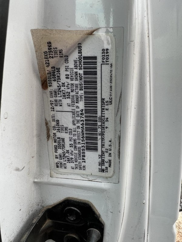 Used Automatic Transmission Assembly fits: 1998 Ford E350 VAN AT E4OD 