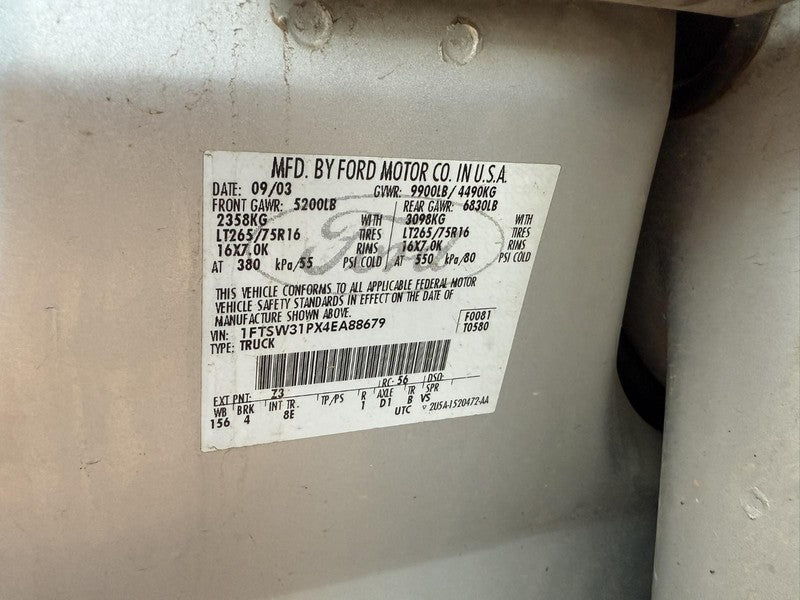 Used Body Control Module fits: 2004 Ford F350SD PICKUP Body Control BC