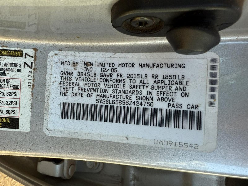 Used Engine Complete Assembly fits: 2006 Pontiac Vibe 1.8L 4-112 VIN 8