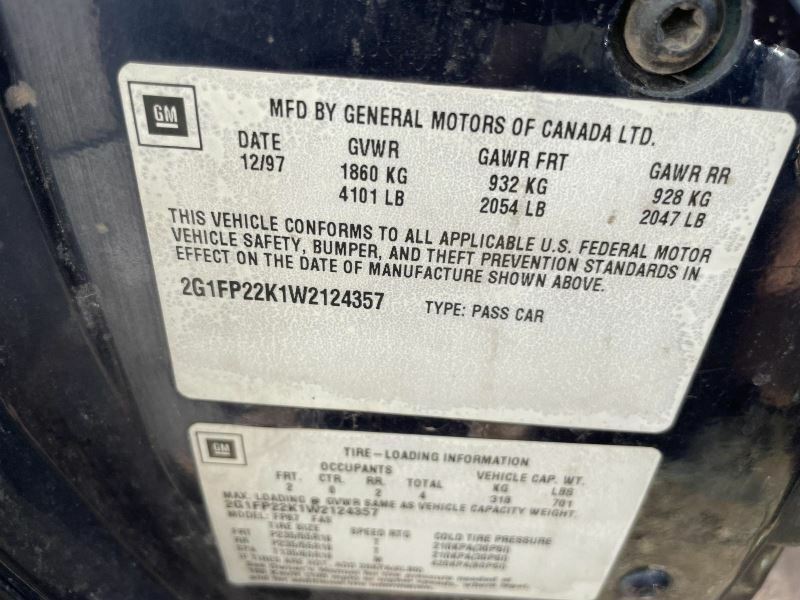 Alternator 6-231 Fits 95-98 CAMARO 445313