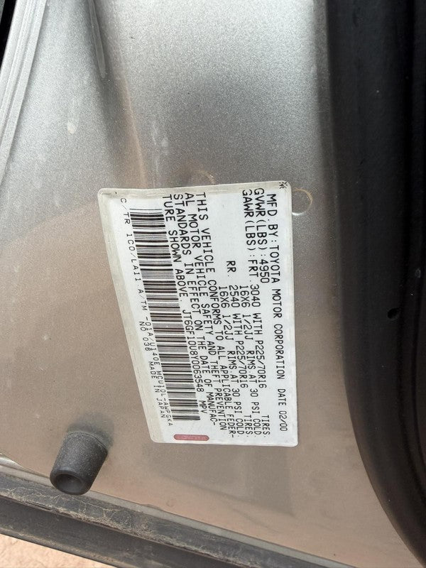 Used Engine Complete Assembly fits: 2000 Lexus RX300 3.0L VIN F 5th di