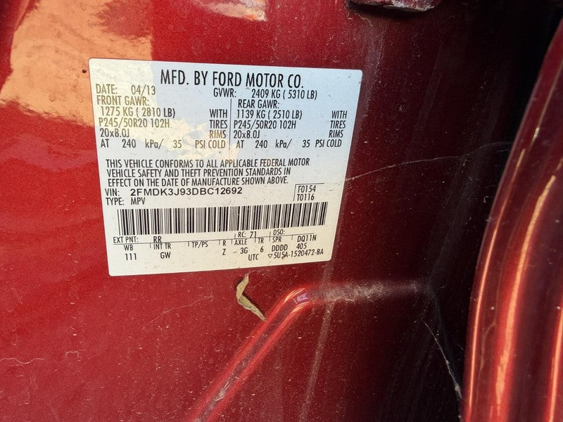Used Alternator fits: 2013 Ford Edge 2.0L turbo Grade A
