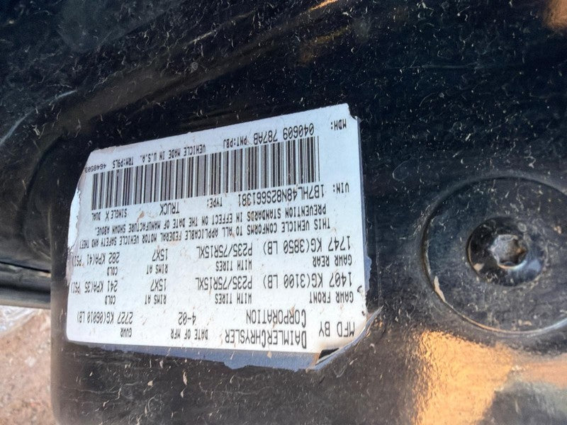 Used Front Left Seat Front fits: 2002 Dodge Dakota without air bag ben