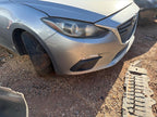 Used Front Bumper Assembly Front fits: 2016 Mazda 3 gloss black finish