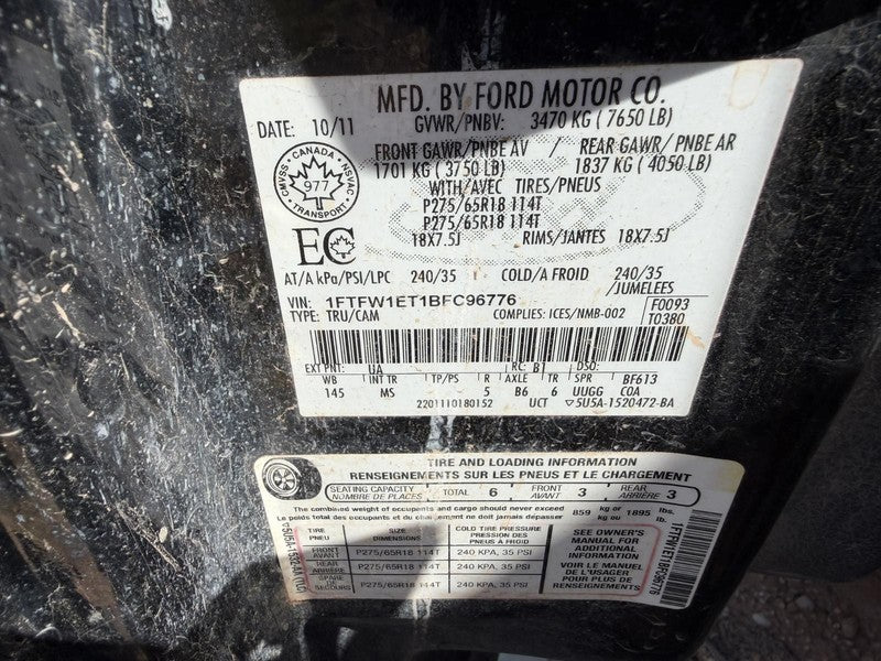 Used Radio Audio fits: 2011 Ford F150 PICKUP Grade A