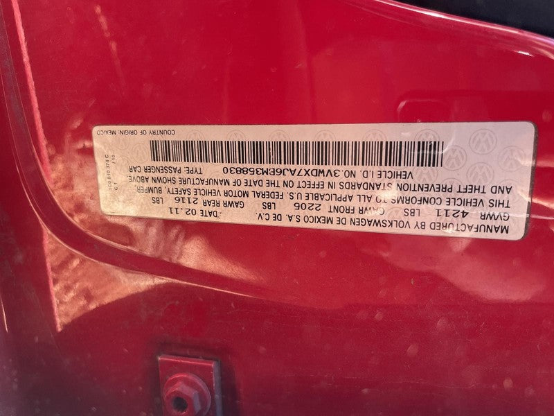 Used Engine Complete Assembly fits: 2011 Volkswagen Jetta 2.5L VIN X 5