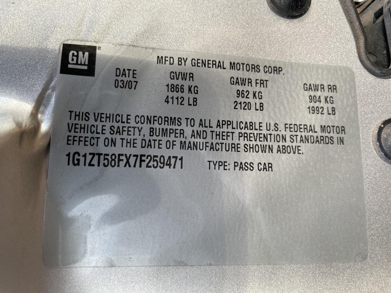 Used Right Door Mirror fits: 2007 Chevrolet Malibu Power non-heated op