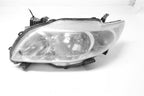 Used Left Headlight Assembly fits: 2010 Toyota Corolla L. w/o black tr