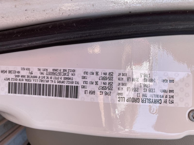 Used Right Door Mirror fits: 2013 Chrysler Town & country Power chrome