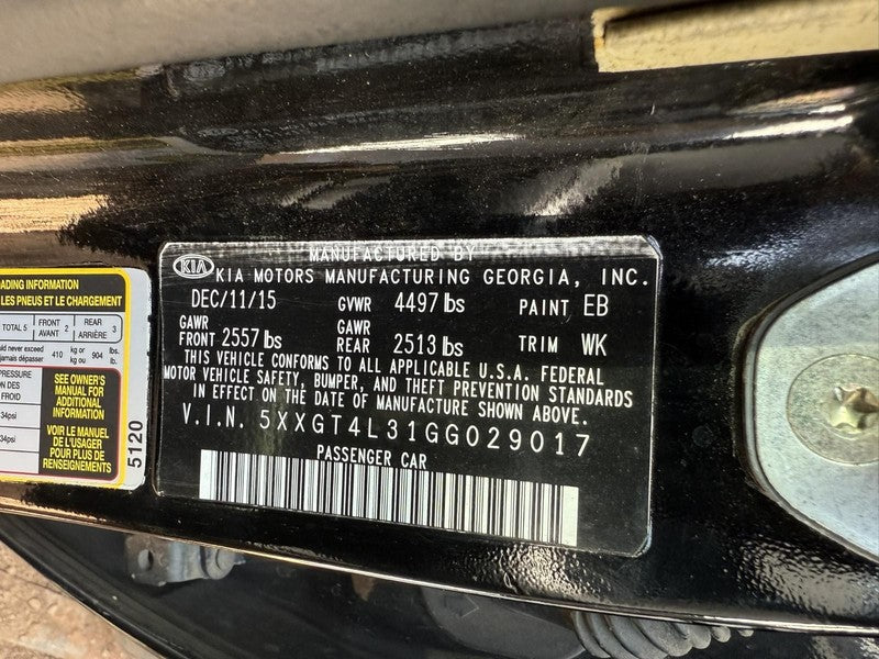 Used Alternator fits: 2016 Kia Optima 1.6 Grade A