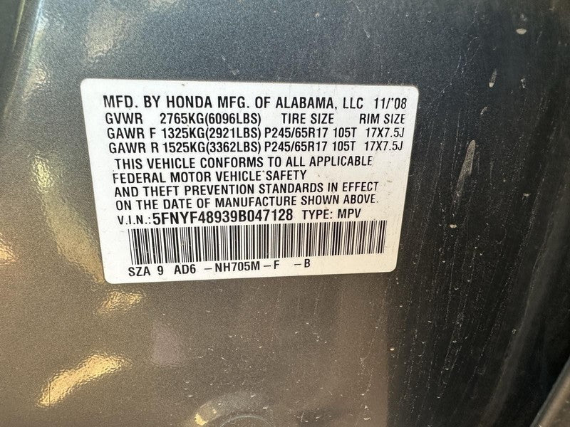 Used Automatic Transmission Assembly fits: 2009 Honda Pilot AT 3.5L AW