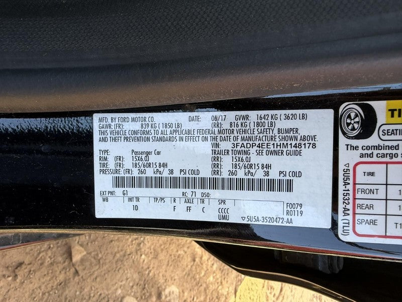 Used Alternator fits: 2017 Ford Fiesta 1.0L turbo from 07/22/15 Grade 