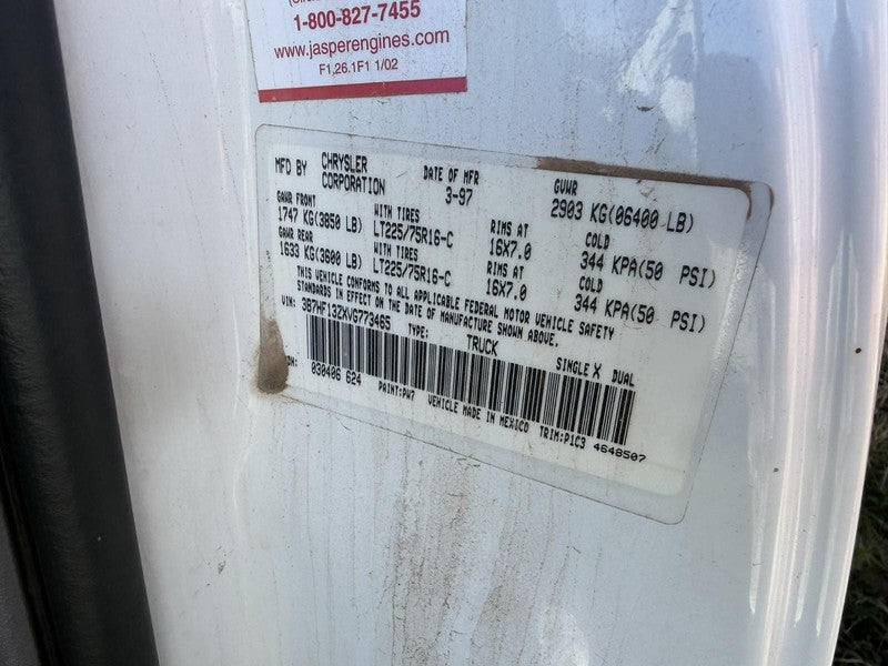 Used Rear Back Glass fits: 1997 Dodge 1500 PICKUP Club Cab fixed Rear 
