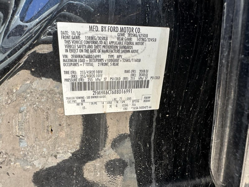 Used Automatic Transmission Assembly fits: 2011 Ford Flex AT 6 Speed 3