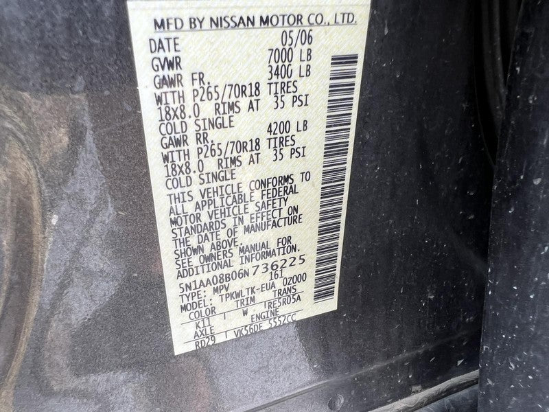 Used Automatic Transmission Assembly fits: 2006 Nissan Armada AT 4x4 L