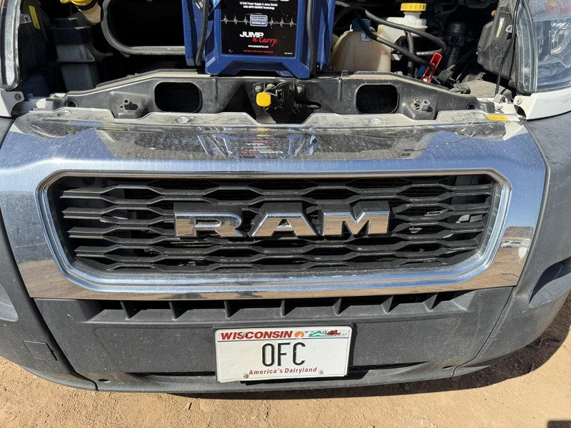 Used Upper Grille fits: 2021 Ram Promaster 2500 van upper chrome surro
