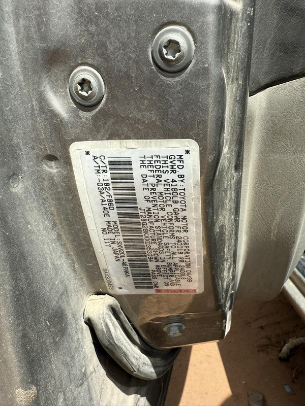 Used Air Cleaner Assembly fits: 1999 Toyota Camry 4 cylinder Grade A