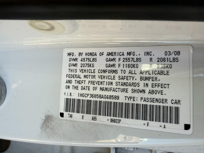 Used Radio Audio fits: 2008 Honda Accord Grade A