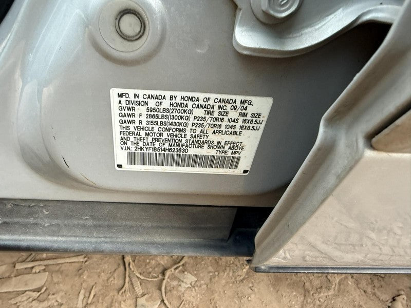 Used Engine Complete Assembly fits: 2004 Honda Pilot 3.5L VIN 1 6th di