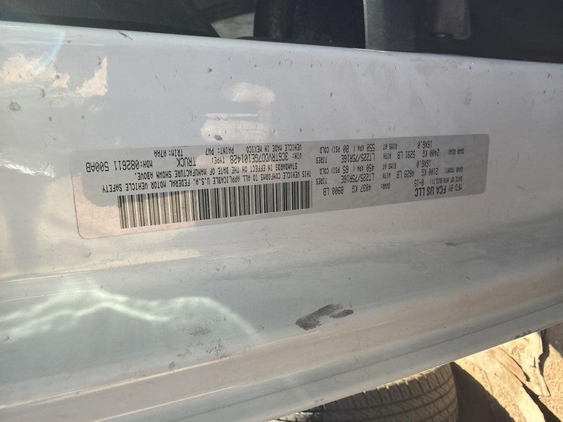 Used Front Left Seat Front fits: 2016 Ram Promaster 2500 van without r