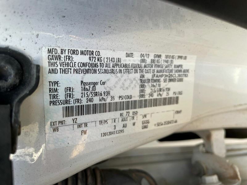Alternator Without Turbo VIN 2 8th Digit Fits 12-18 FOCUS 448078