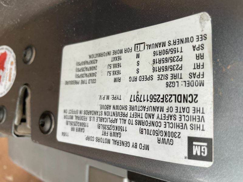 Alternator ID 15279852 Fits 05-06 EQUINOX 429178